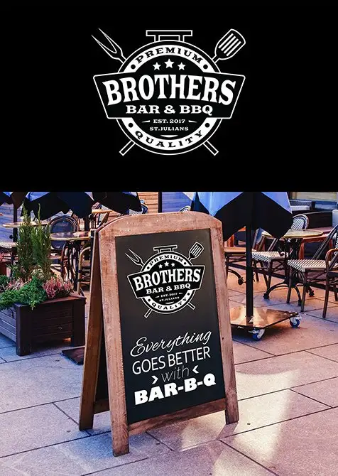Brothers Bar and BBQ Logo Design