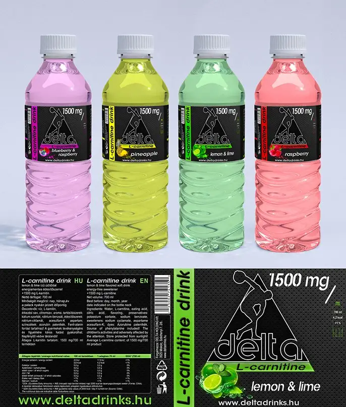 Delta L-Carnitine Bottle Label